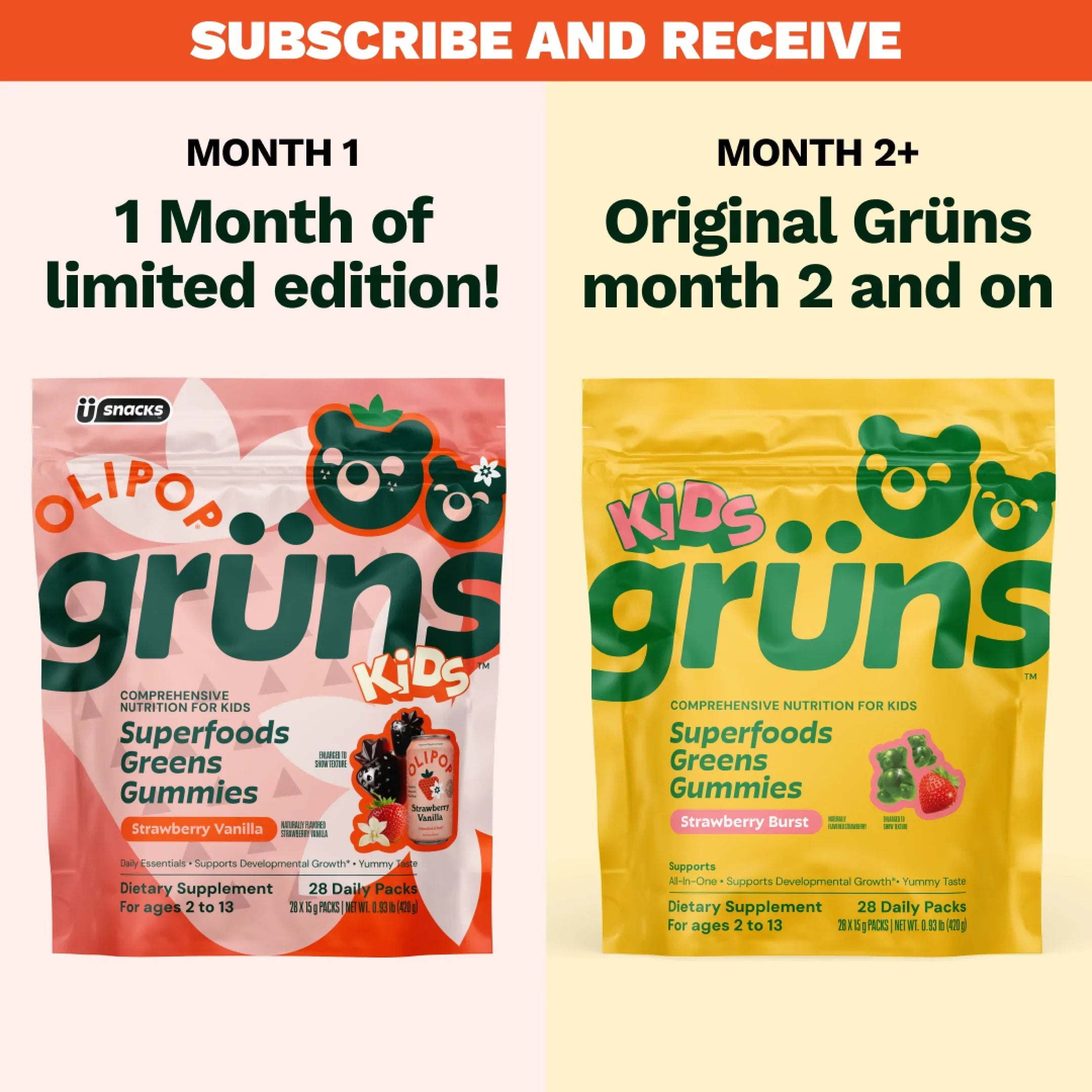 Grüns Kids OLIPOP® - Flavor Ready